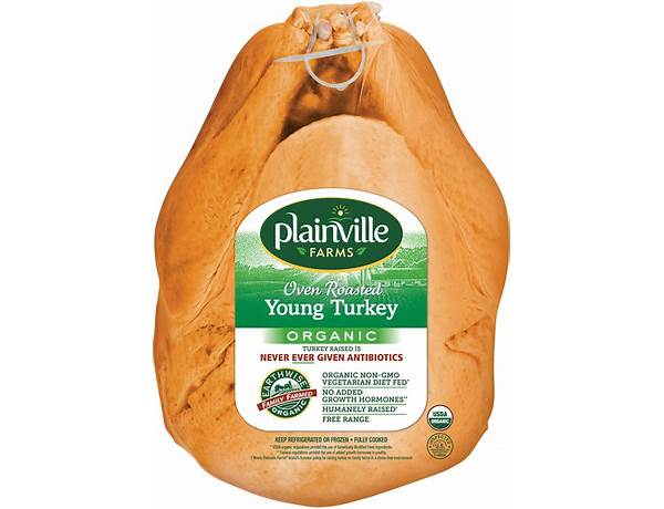 Free range organic young turkey ingredients