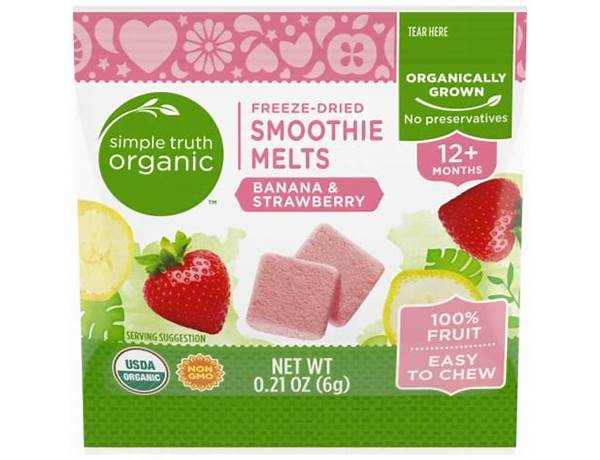 Freeze dried fruit melts food facts