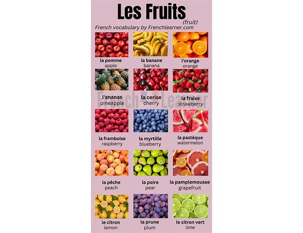 French Fruits, musical term