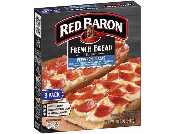 French bread pepperoni pizza singles food facts