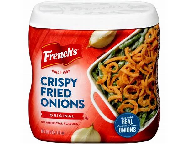 French fried onions food facts
