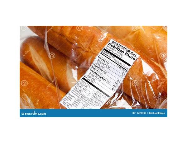 French loaf nutrition facts