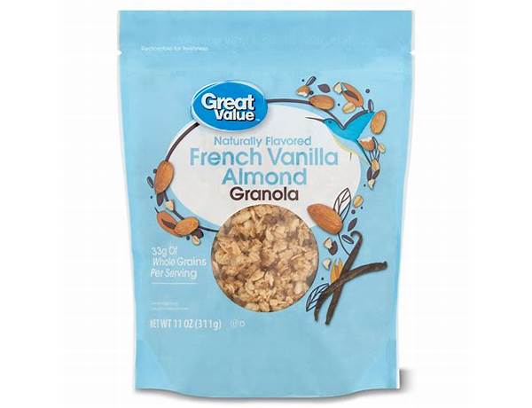 French vanilla almond granola food facts