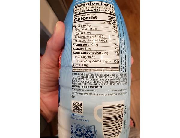 French vanilla cold brew coffee nutrition facts