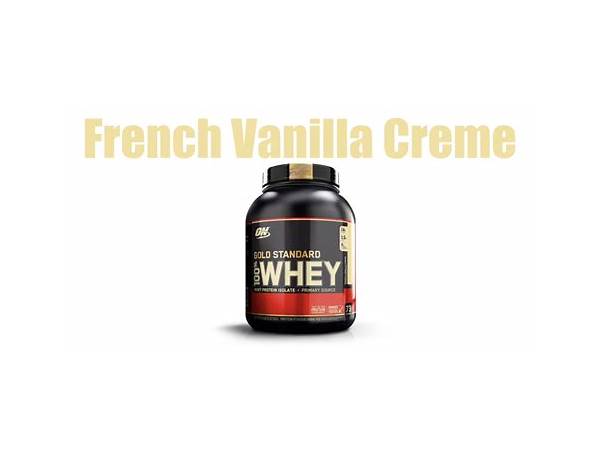French vanilla crème food facts