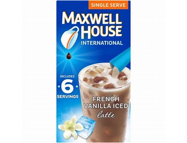 French vanilla iced latte food facts