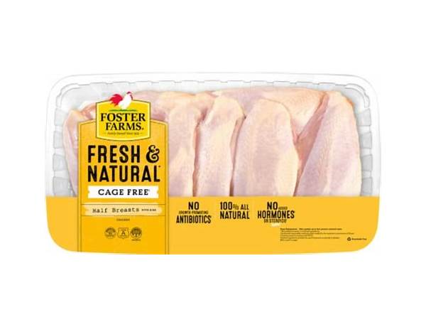 Fresh and natural half breasts with ribs ingredients