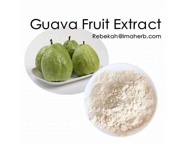 Fresh dried guava ingredients