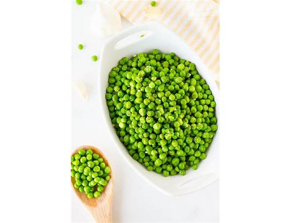 Fresh frozen sweet green peas ingredients