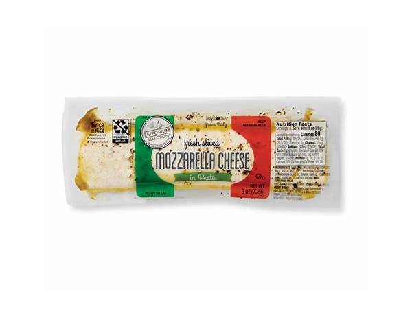 Fresh mozzarella zesty nutrition facts