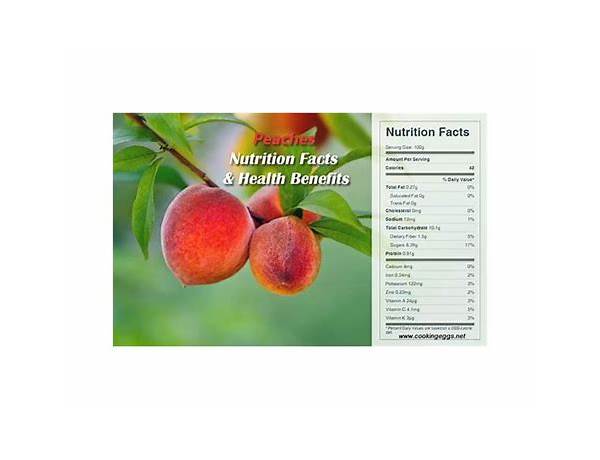 Fresh new jersey peaches nutrition facts