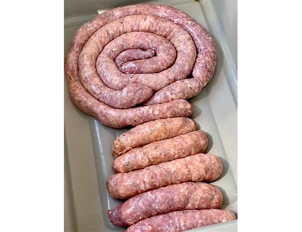 Fresh pork green onion sausage food facts