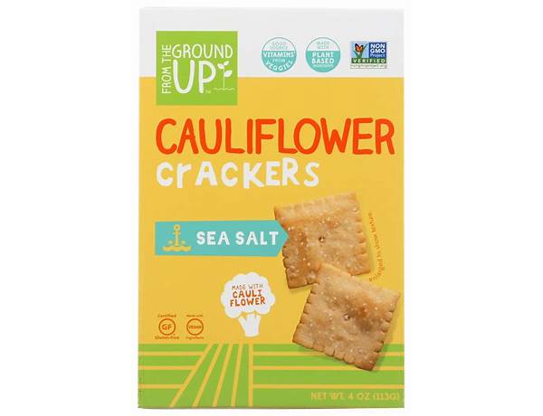 From the ground up cauliflower snacking crackers nutrition facts