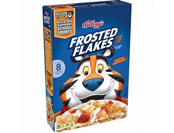 Frosted flakes of corn cereal food facts