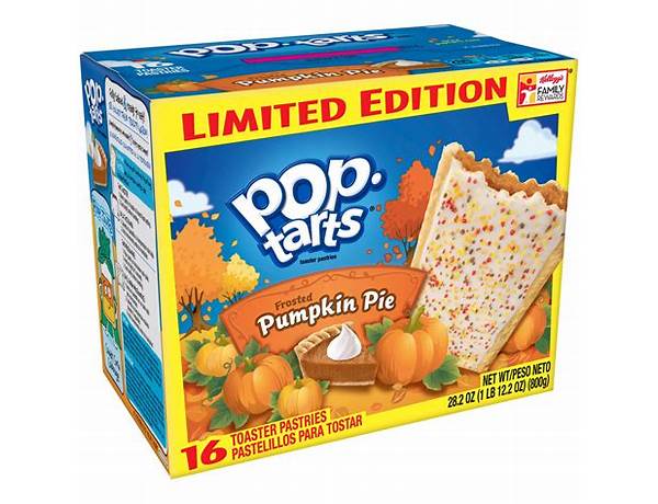 Frosted pumpkin pie pop tarts food facts