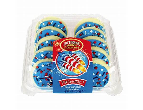 Frosted sugar cookies patriotic ingredients