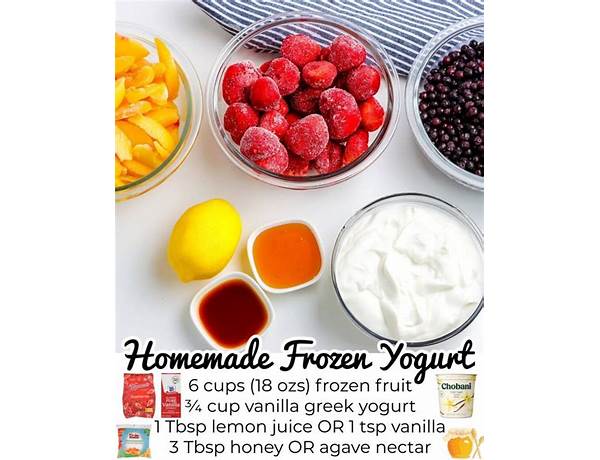 Frozen yogurt ingredients