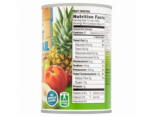 Fruit cocktail nutrition facts