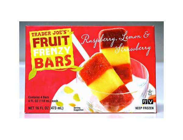 Fruit frenzy bars food facts