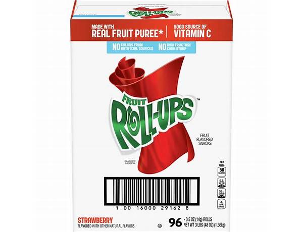 Fruit roll-ups variety pack 10 count nutrition facts