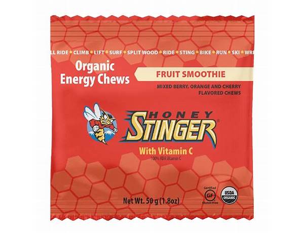 Fruit smoothie energy chews food facts