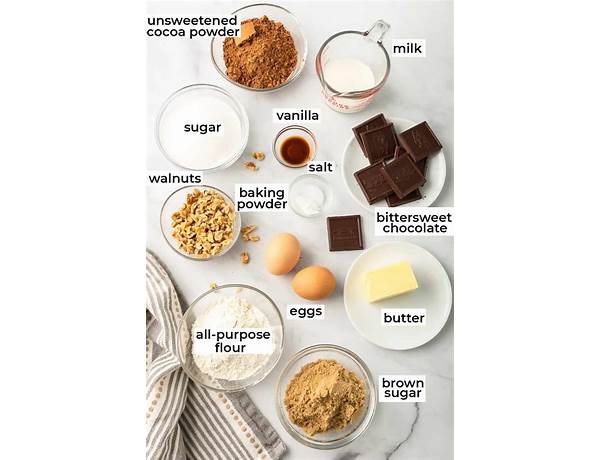 Fudge brownie mix ingredients