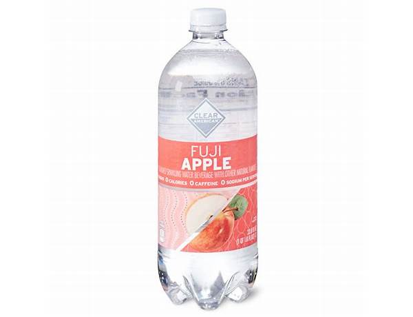 Fuji apple flavored sparkling water beverage, fuji apple food facts