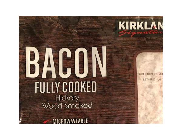 Fully cooked bacon, hickory smoked food facts