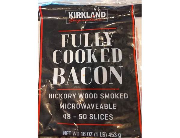 Fully cooked bacon, hickory smoked ingredients