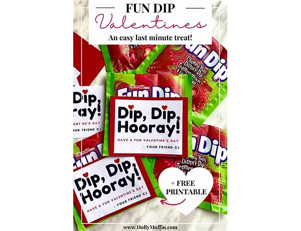 Fun dip valentines food facts