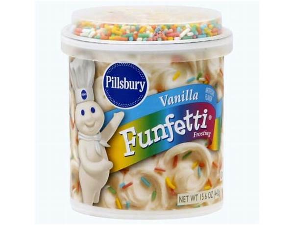 Funfetti vanilla frosting food facts