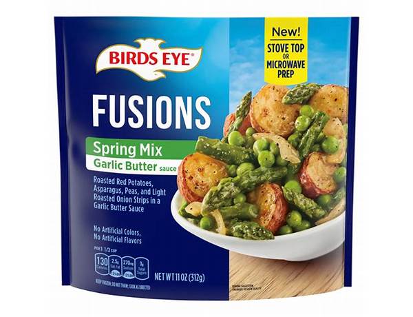 Fusions spring mix, garlic butter ingredients