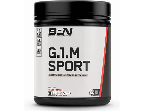 G.1.m sport nutrition facts