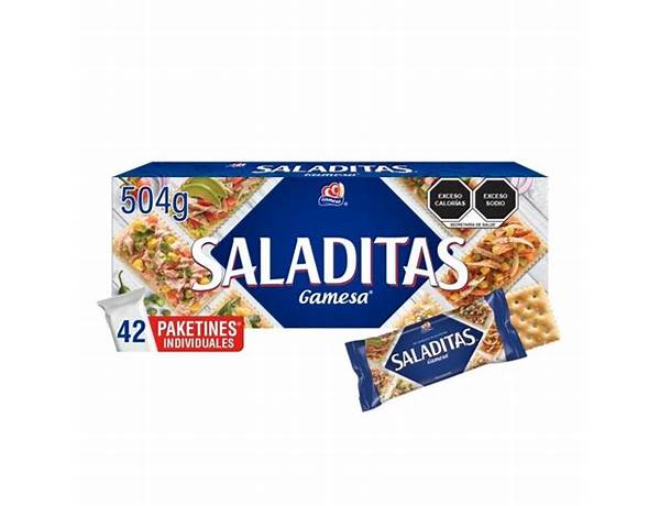 Gamesa saladitas 2 paketines food facts