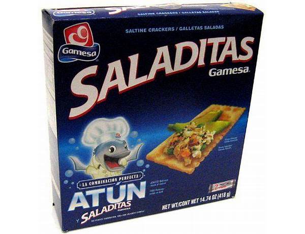 Gamesa saladitas 2 paketines ingredients