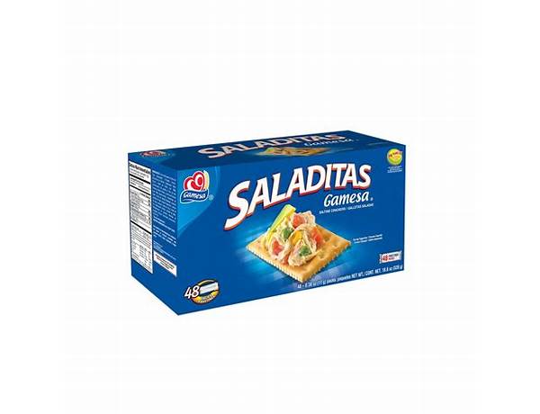 Gamesa saladitas saltine crackers (48-0.38 oz) 18.6 ounce 48 pack box food facts