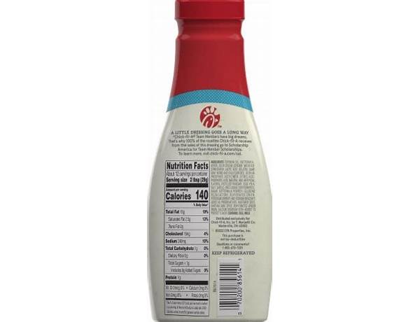 Garden herb ranch dressing nutrition facts