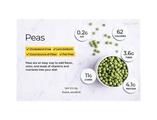 Garden peas food facts