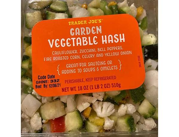 Garden veggie hash ingredients