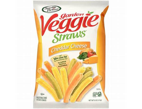 Garden veggie straws, vegetable and potato snack food facts