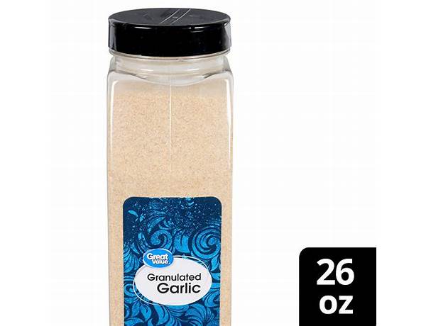 Garlic granulated ingredients
