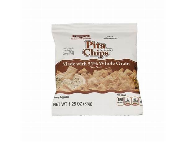 Garlic pepper pita chips food facts