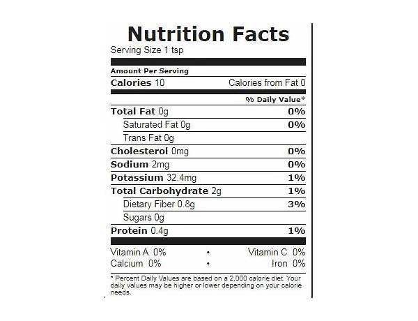 Garlic powder nutrition facts