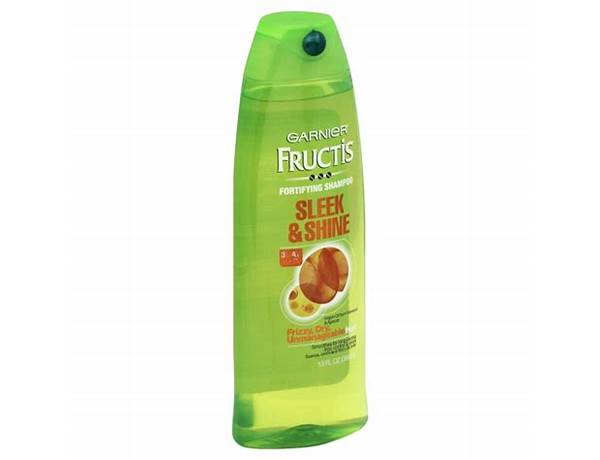 Garnier fructis  sleek and shine - food facts