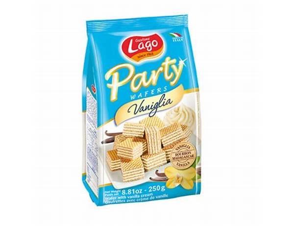 Gastone lago elledi, party wafer with vanilla cream, vaniglia nutrition facts