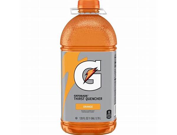 Gatorade thirst quencher, orange ingredients