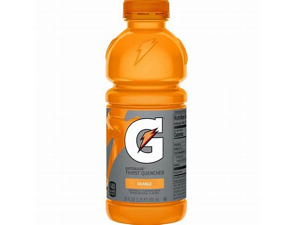 Gatorade thirst quencher, orange nutrition facts
