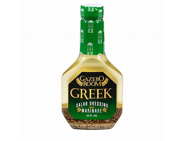 Gazebo room greek salad dressing and marinade food facts