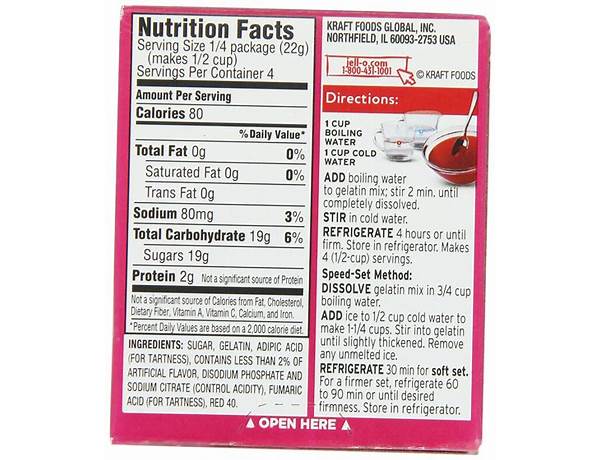 Gelatin snack food facts