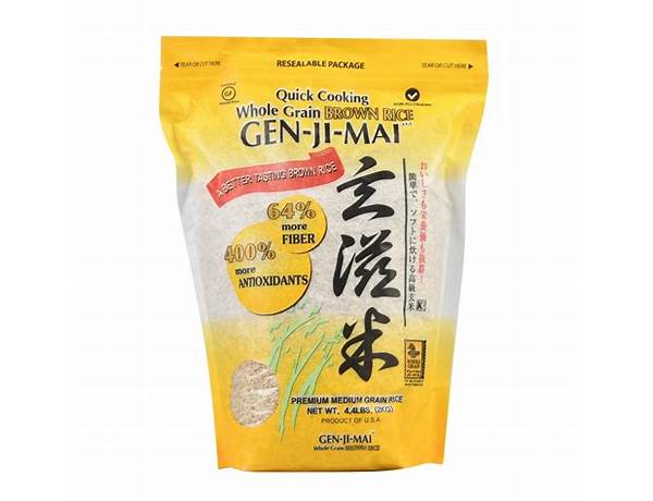 Gen-ji-mai whole grain brown rice food facts